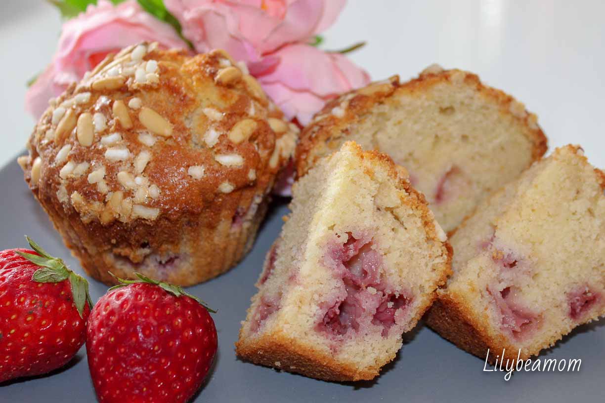 Muffin alle fragole | paninisopraffini.com